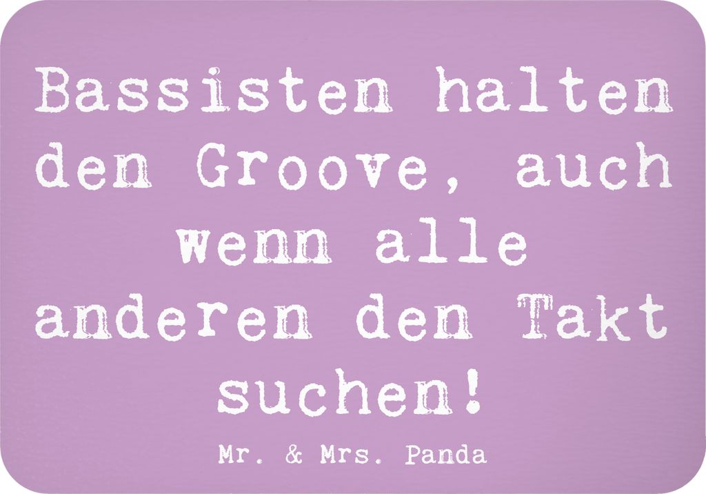 Mr. & Mrs. Panda magnet Spruch Bassgitarre Groove - Lavendeltraum - Geschenk, Bassist, Musiker, wandmagnet, Kühlschrankmagnet, Musik, Dekomagnet, ...