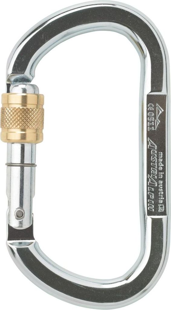 ASYMM OVAL XL steel screwlock zinc plated, 38kN
