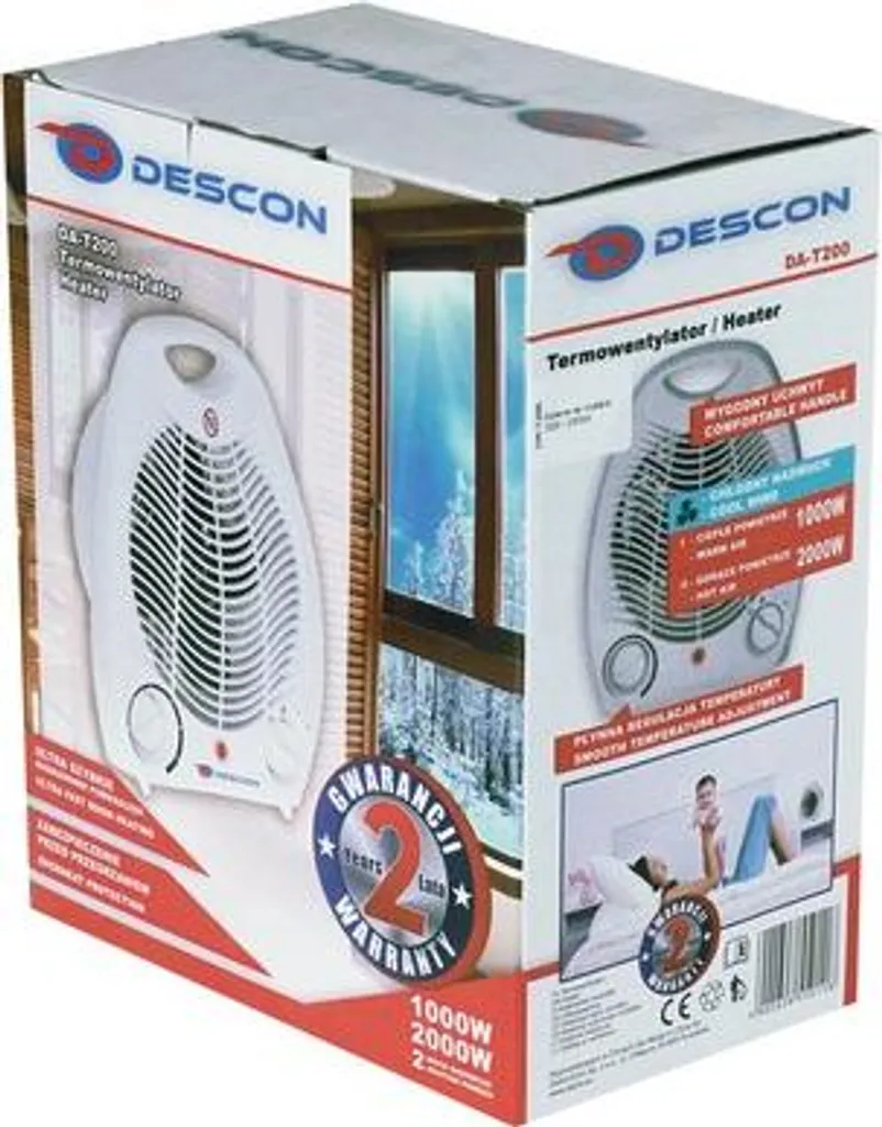 Termometri Descon Da-T200 1000/2000W - 2