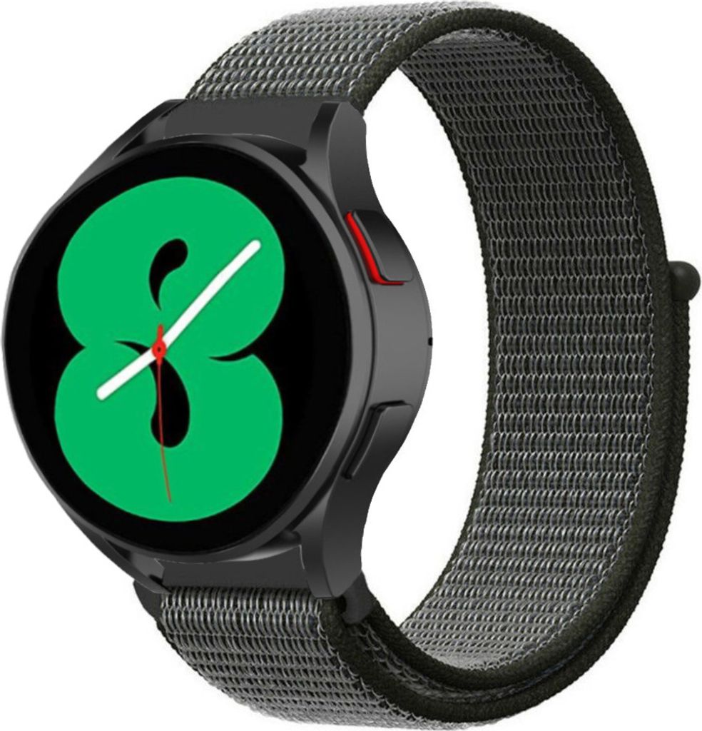 Strap-it Samsung Galaxy Watch 4 - 40mm Nylonarmband (Grün)