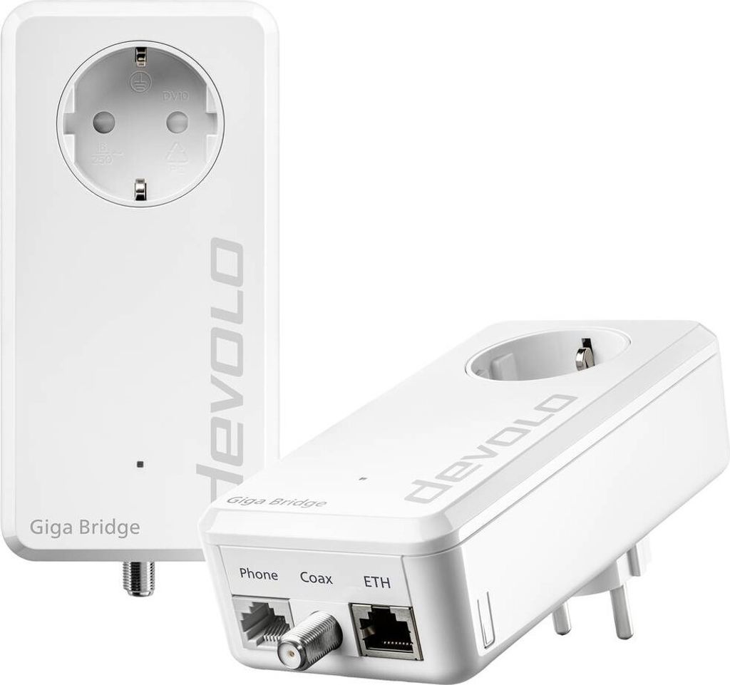 Devolo Giga Bridge Telefon-Set - 2.000 Mbps - Ethernet Obrázok produktu 