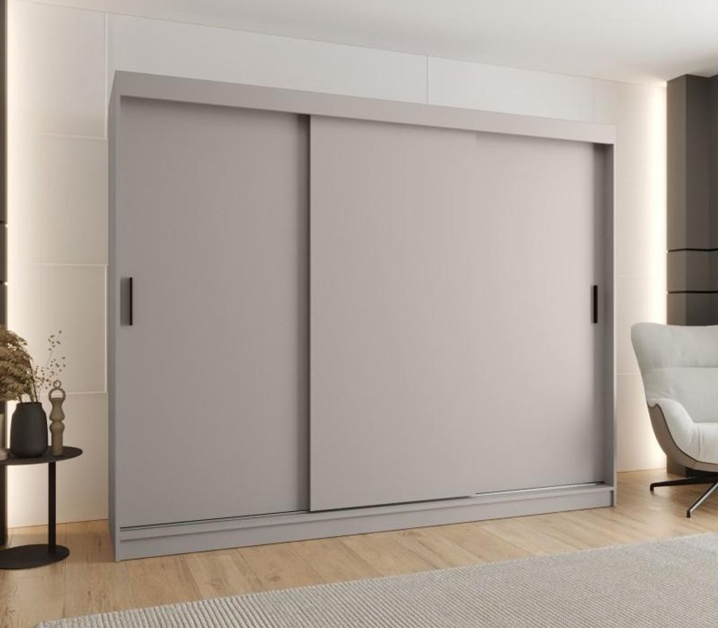 Kleiderschrank mit Schiebetüren 250 cm CASANDRA - Kaschmir
