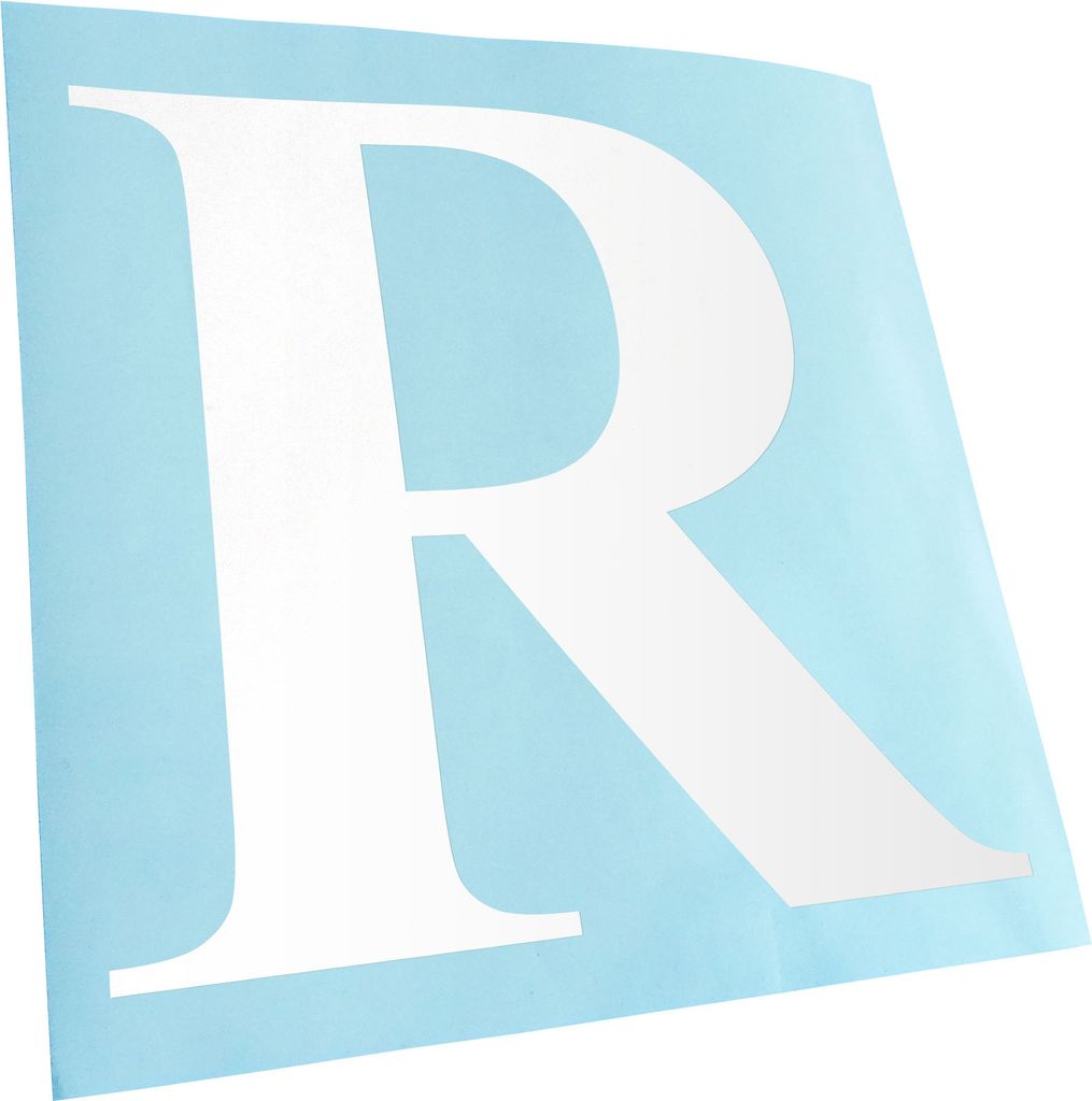 Kiwistar - Autoaufkleber - Buchstabe R - Alphabet Heckscheibe - Aufkleber für Auto Kfz Fahrrad, LKW, Truck Mofa