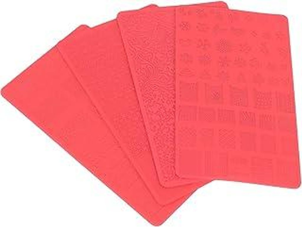 ANKROYU 3D Nagel Stempel, Weichem Silikon Nagelschablonen für DIY 3D Relief Maniküre, Nagelstempelschablone für Salon- und privaten Gebrauch, Na...