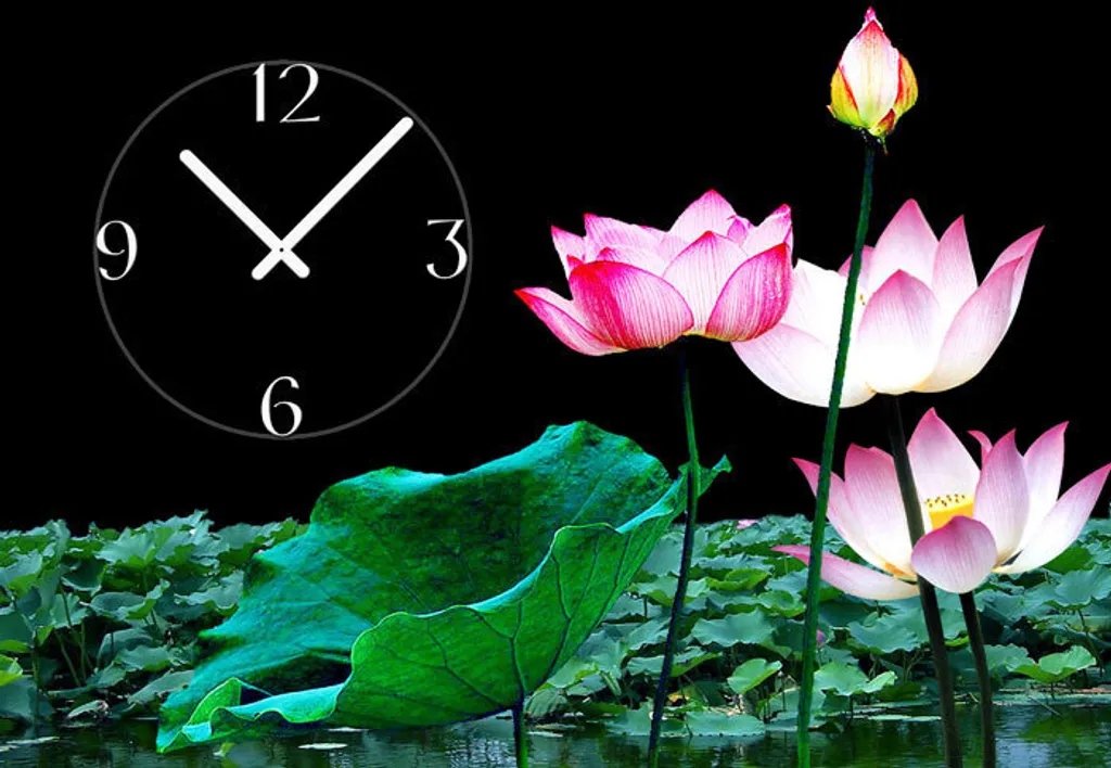 Horloge de bureau et murale Dixtime 6027 - Grand format 35x50cm déco