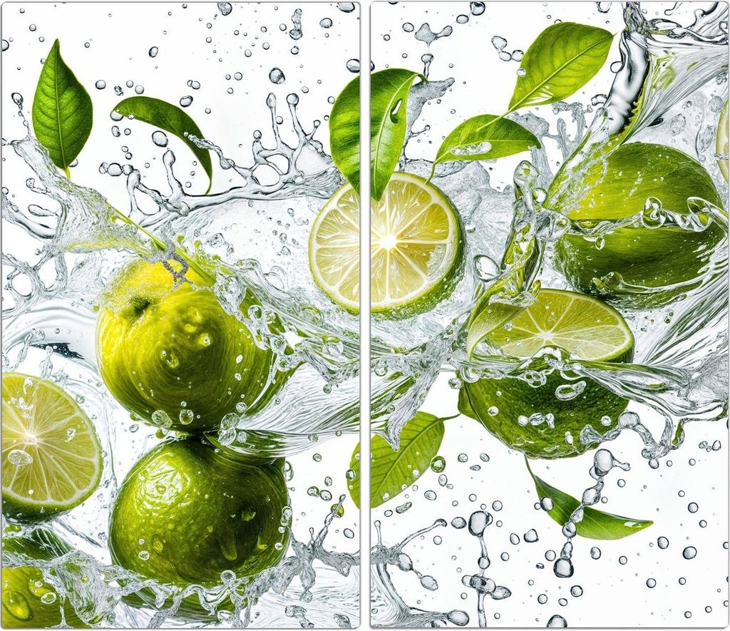 Spritzschutz Herdabdeckplatte Schneidebrett aus Glas Produktbild 