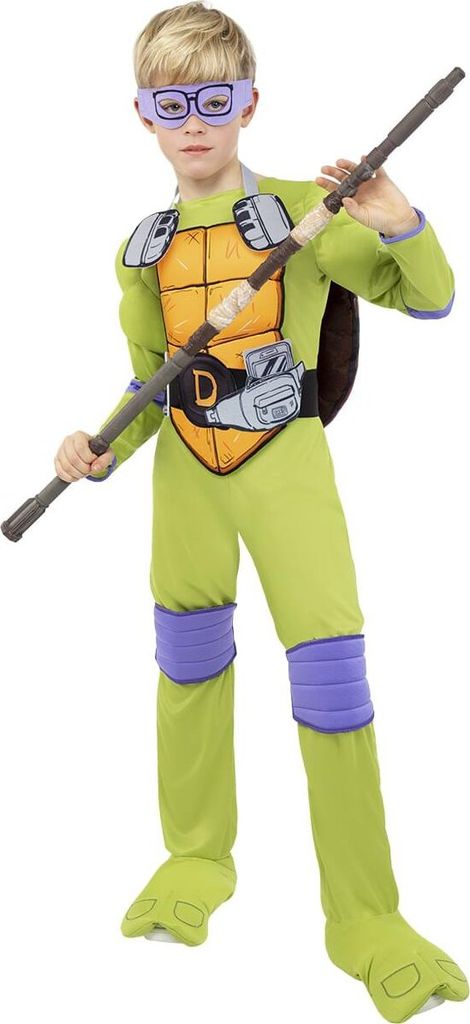 Teenage Mutant Ninja Turtles – Donatello Kostüm für Kinder Kindergröße: 140-152