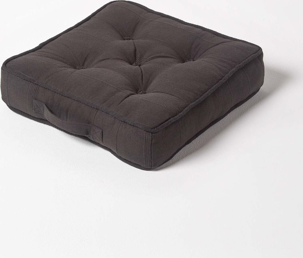HOMESCAPES Polštář na sedadlo Polštář na židli Rajput black Obrázek produktu 