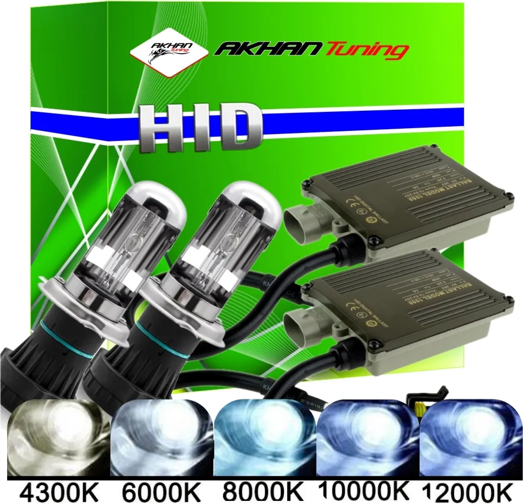 Kit conversion Xenon H4 CanBus 12V 35W 8000K P43t pour phares auto