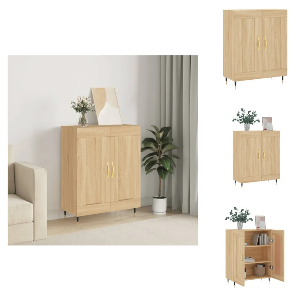 Credenza Moderna vidaXL Rovere Sonoma 90cm | Arredo Interni Funzionale
