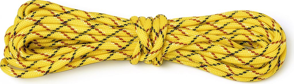 VBS Paracord Schnur 4 mm 5 m Outdoor Seil Kordel für Camping und DIY Projekte Gelbbraun