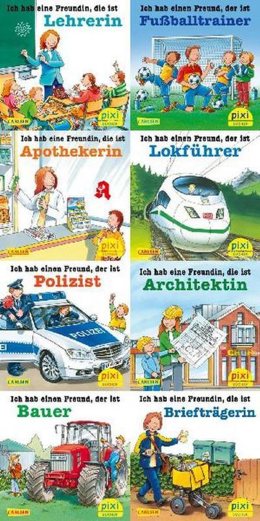 Pixi-8er-Set 281: Tolle Berufe bei Pixi (8x1 Exemplar) Immagine del prodotto 