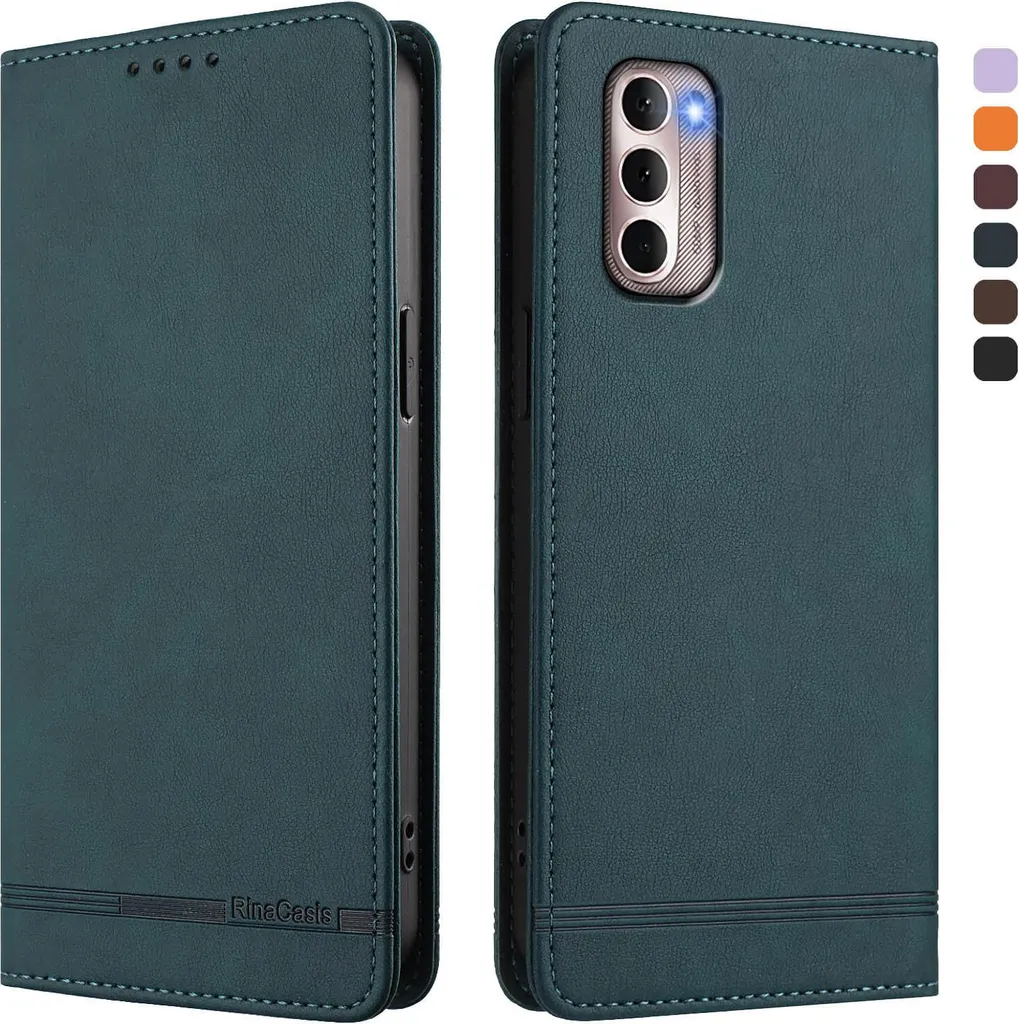 Custodia Portafoglio Per IPhone 11 In Pelle Vegana Con Chiusura Magnetica - 4 Slot Per Carte E Supporto Video