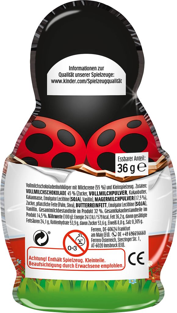 Kinder Schokolade kleine Hohlfigur mit einer Überraschung Produktbild 6