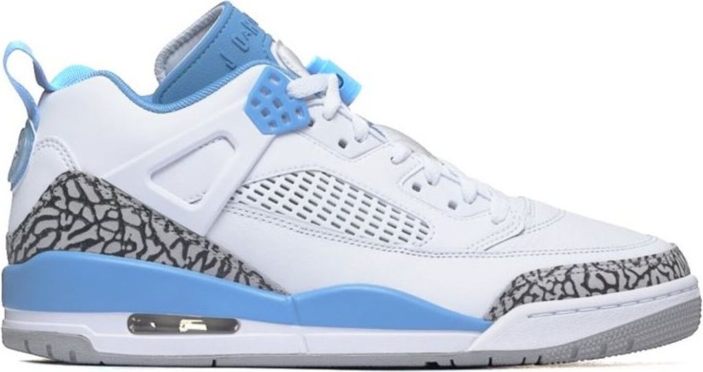 Air JORDAN Spizike Low UNC - Herren Sneakers Basketball Schuhe Weiß FQ1759-141 , EU 45 US 11