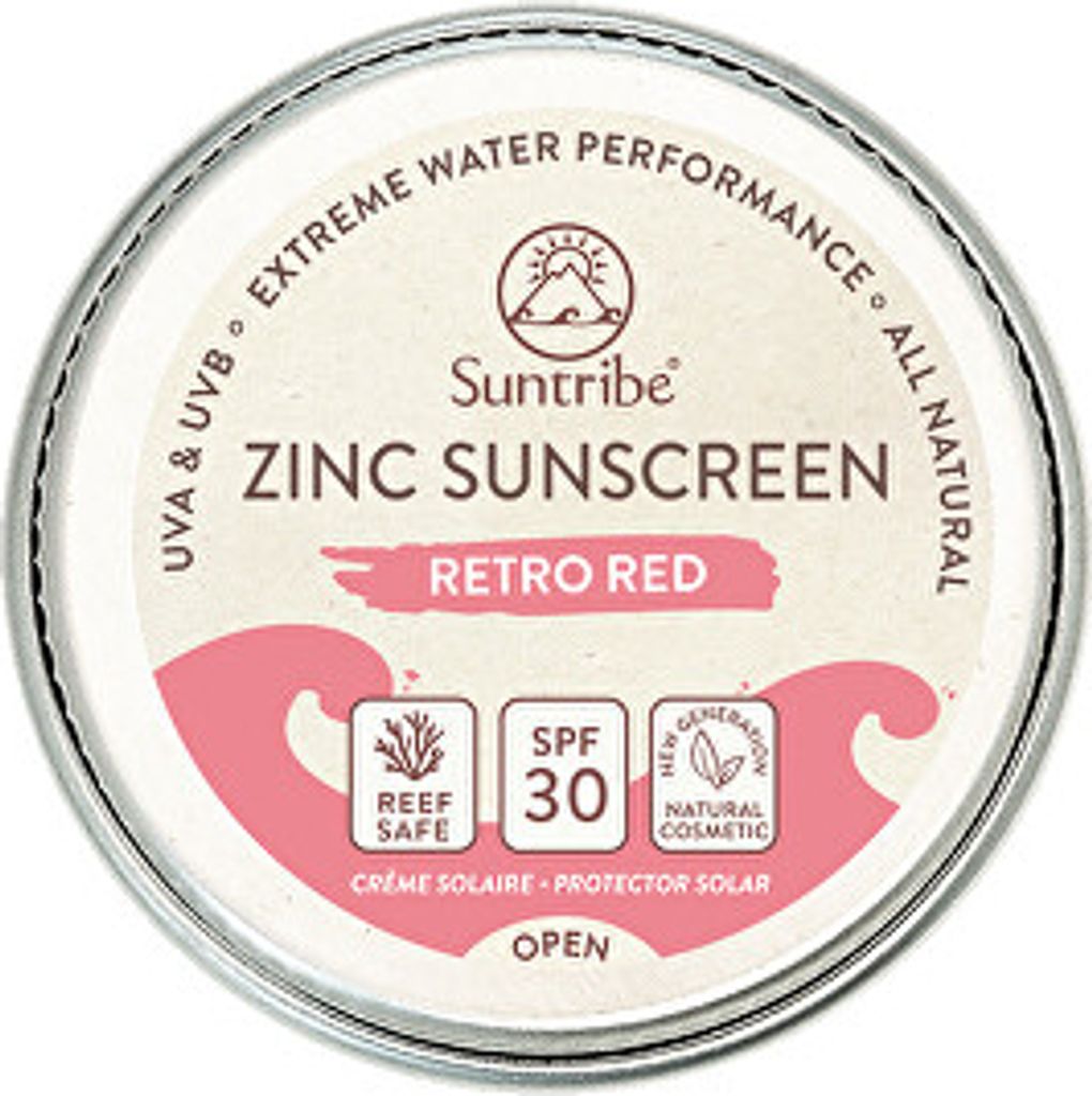 Suntribe Natürliche Zink-Sonnencreme SPF 50 Pretty Pink 15 g