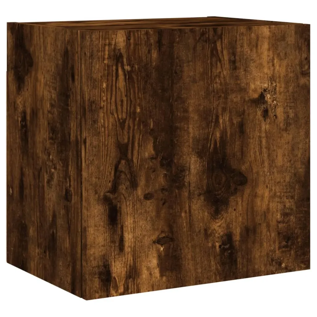 SYFAX Porta TV Parete 40x30x40 cm Rovere Fumo | Robusto Multistrato