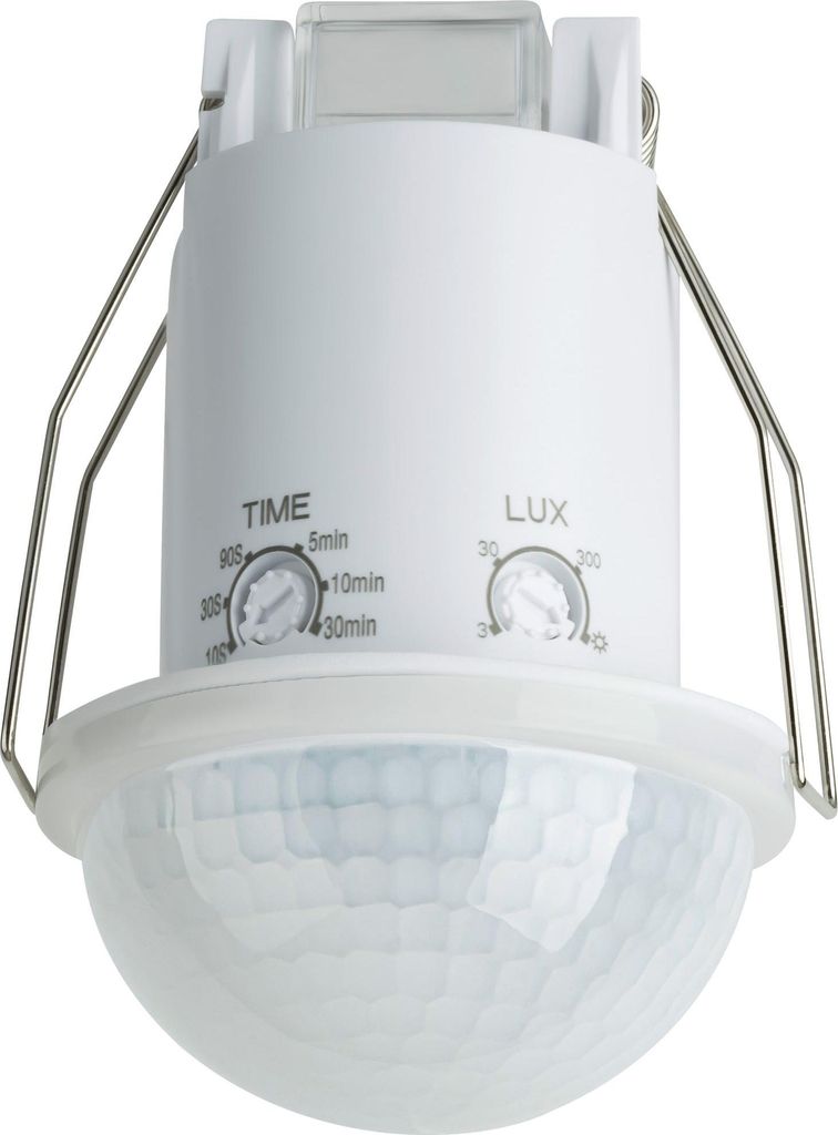 Bewegungsmelder 360° 20m Unterputz Decke Außen Infrarot Sensor weiß IP54 SEBSON