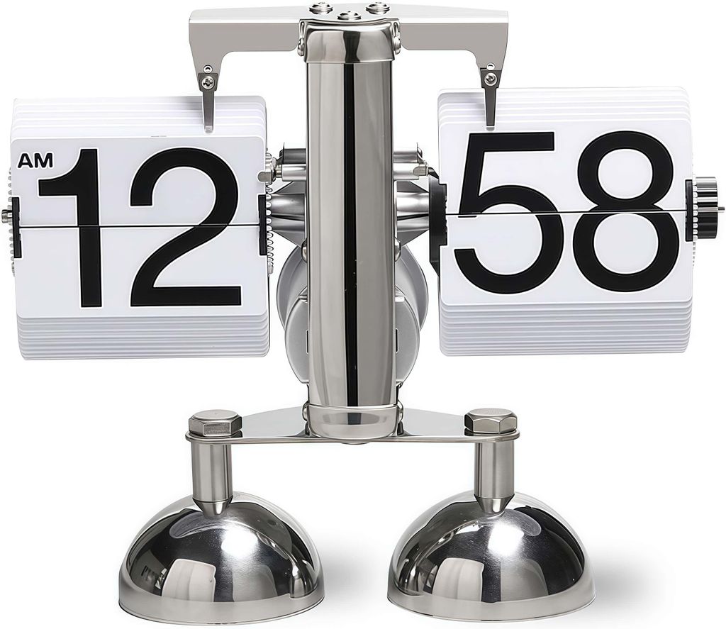 Tischuhr, Retro-Flip-Uhr, Flip-Schreibtischuhr, Klappbare Produktbild 