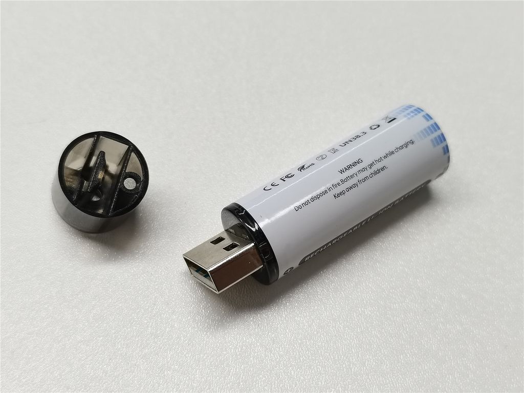 2X AA Li-Ionen Mignon Akku 3600mWh 1.5V mit eingebautem USB Schnellladung über USB-Port 100% umweltfreundlich in*Neuheit*