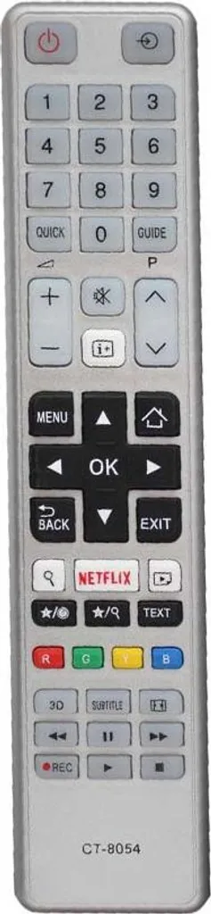 Télécommande Toshiba CT-8054 pour TV LED LCD avec Touche Netflix Dédiée
