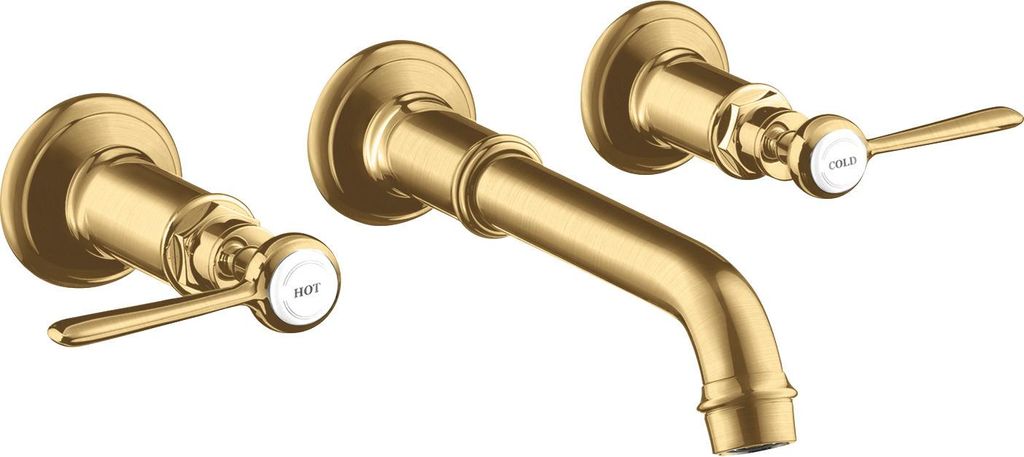 hansgrohe AXOR MONTREUX 3-Loch Waschtischarmatur Unterputz, Wandmontage, Hebelgriffe, 16534250