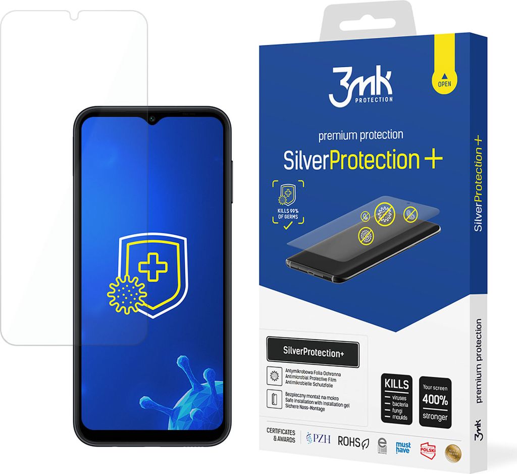 3mk Display Antimikrobielle Schutzfolie SilverProtection+ Produktbild 