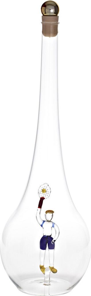 Geschenkflasche Tennisspieler Präsent 500ml leer