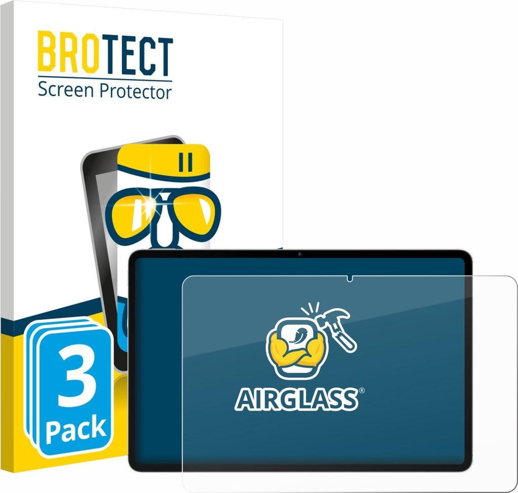 3x BROTECT Schutzglas für Blackview Oscal Elite 1 12.1" Schutzfolie Panzer Folie Glas Display Schutz klar