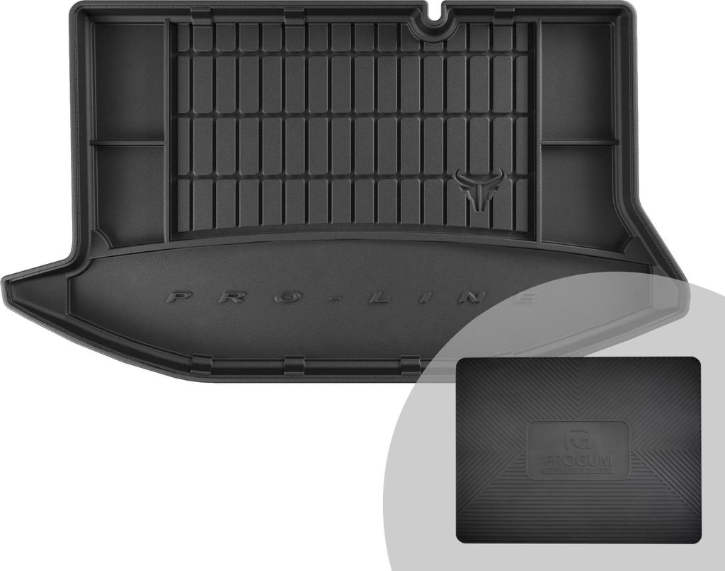 FROGUM ProLine 3D Gummimatte Exklusive Auto Kofferraummatte Kofferraumwanne für Ford Fiesta VI 2008-2017