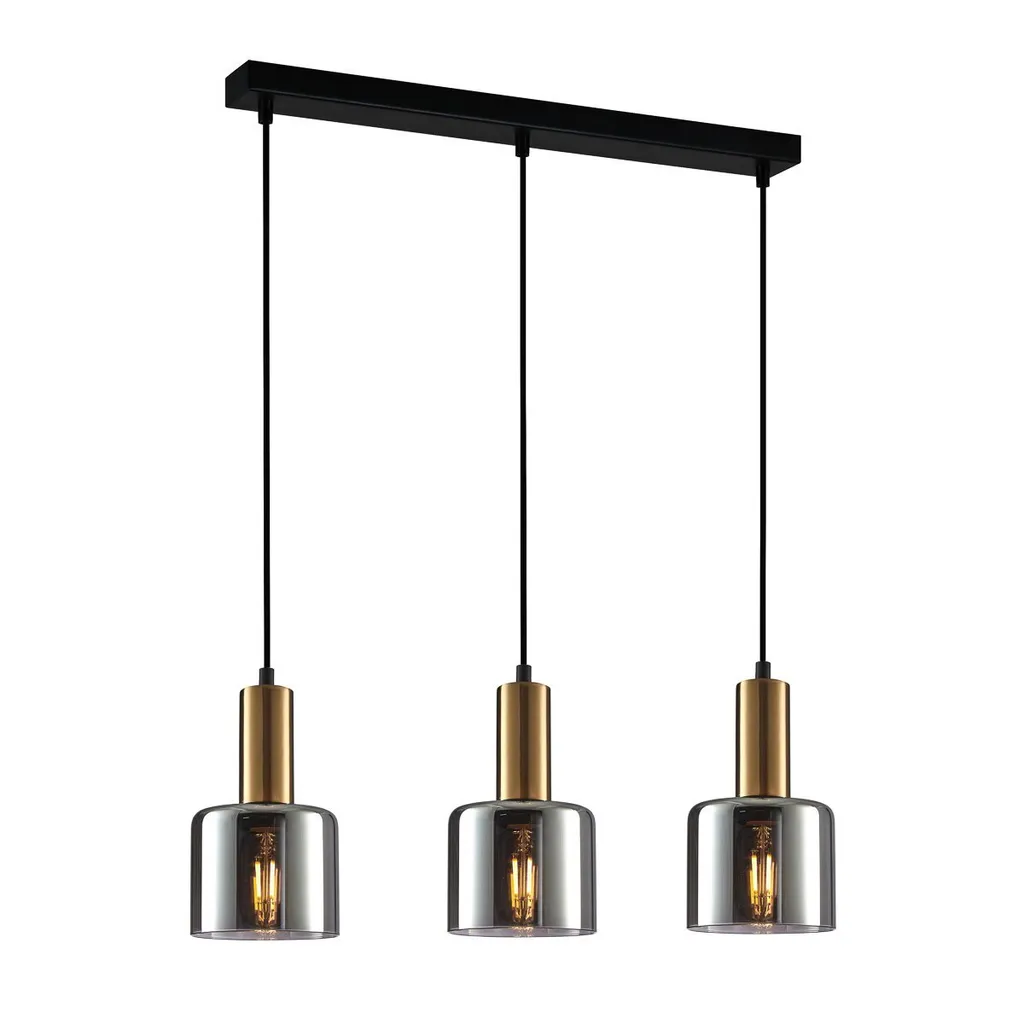 Italux Santia Lampadario Rame PND-65342-3-BRO+SG | Design Moderno