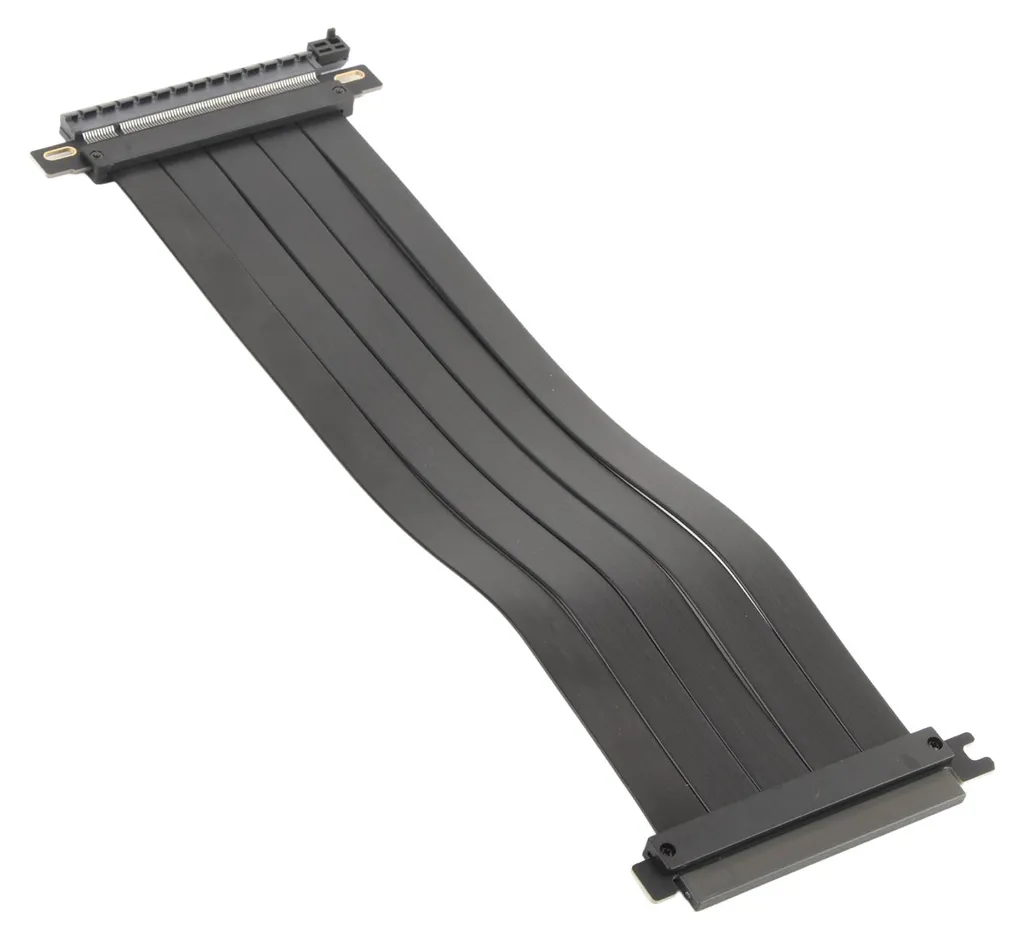 Rallonge Flexible PCIE 4.0 x16 Haute Vitesse 180° Noir pour GPU