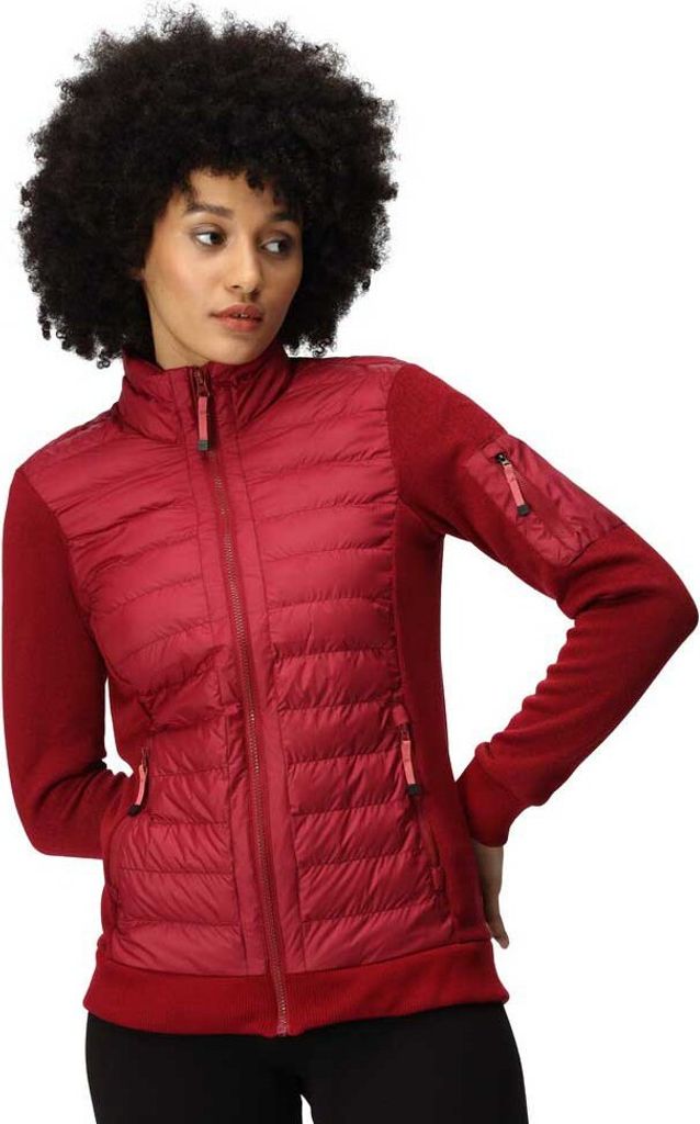 Regatta Colliston Strickfleecejacke Damen, Farbe:Weinrot, Größe:36