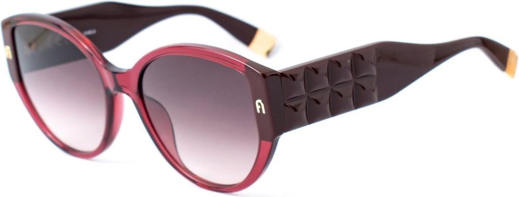 Furla SFU784 Shiny transparent raspberry 57/19/140 Damen Sonnenbrillen