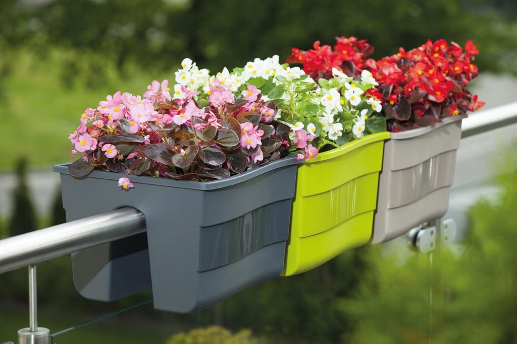 Blumentopf für Geländer Wave 30