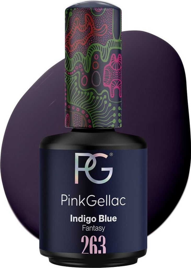 Pink Gellac - Shellac Nagellack 15 ml - Indigo Blue Gellack Produktbild 