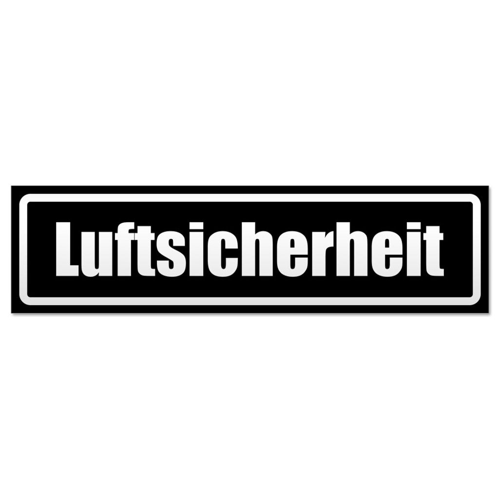 Luftsicherheit invertiert Magnetschild Schild magnetisch