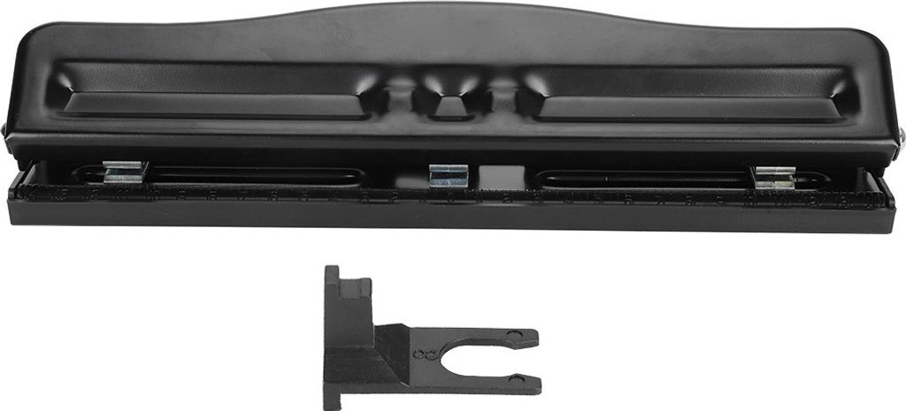 3 Loch Einstellbarer Punch Home Office DIY Manual Puncher Accessoire Schwarz