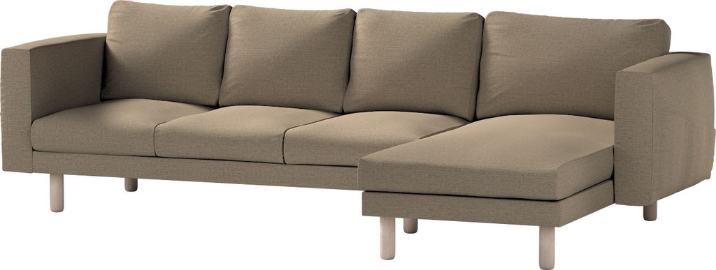 Dekoria Bezug für Norsborg 4-Sitzer Sofa mit Recamiere, beige, Norsborg Bezug für 4-Sitzer Sofa mit Recamiere