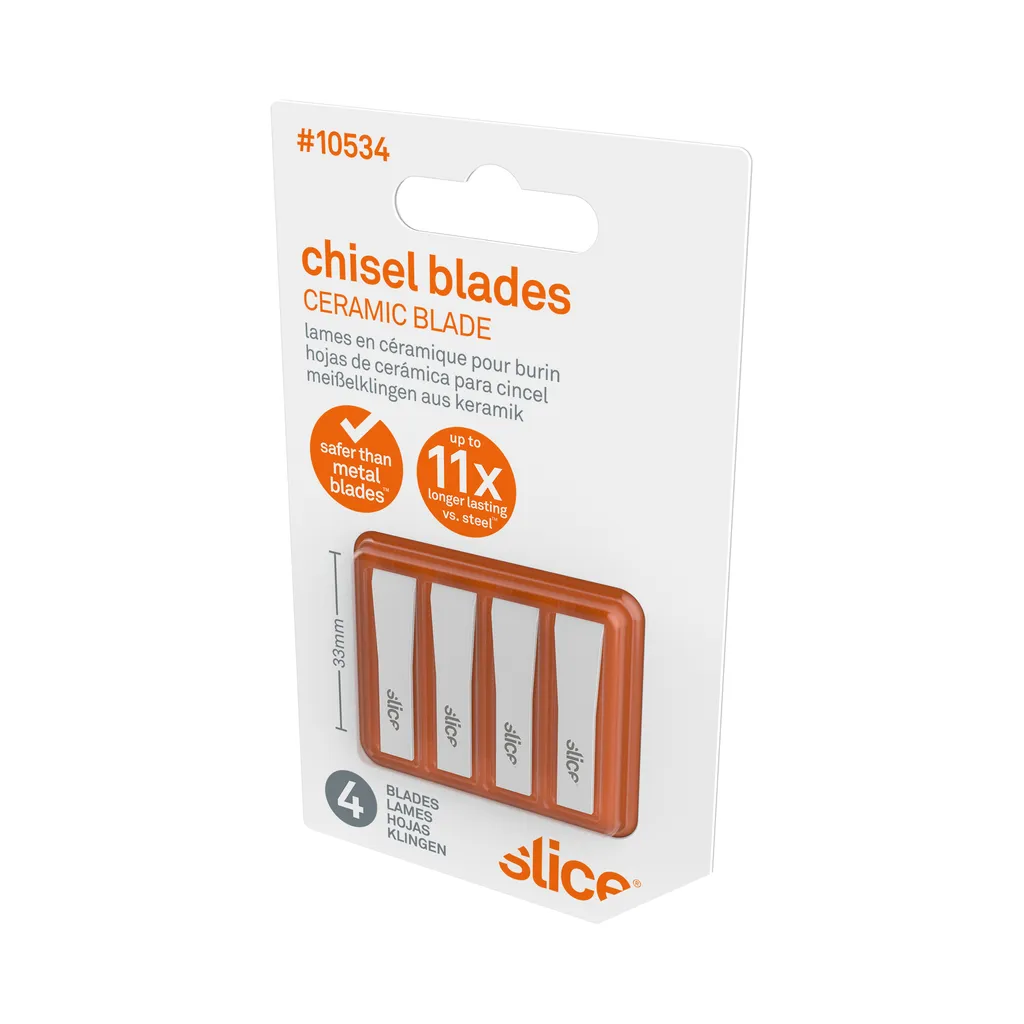 Slice 10534 Ceramic spare blades, chisel blade 4 pc(s) - 12
