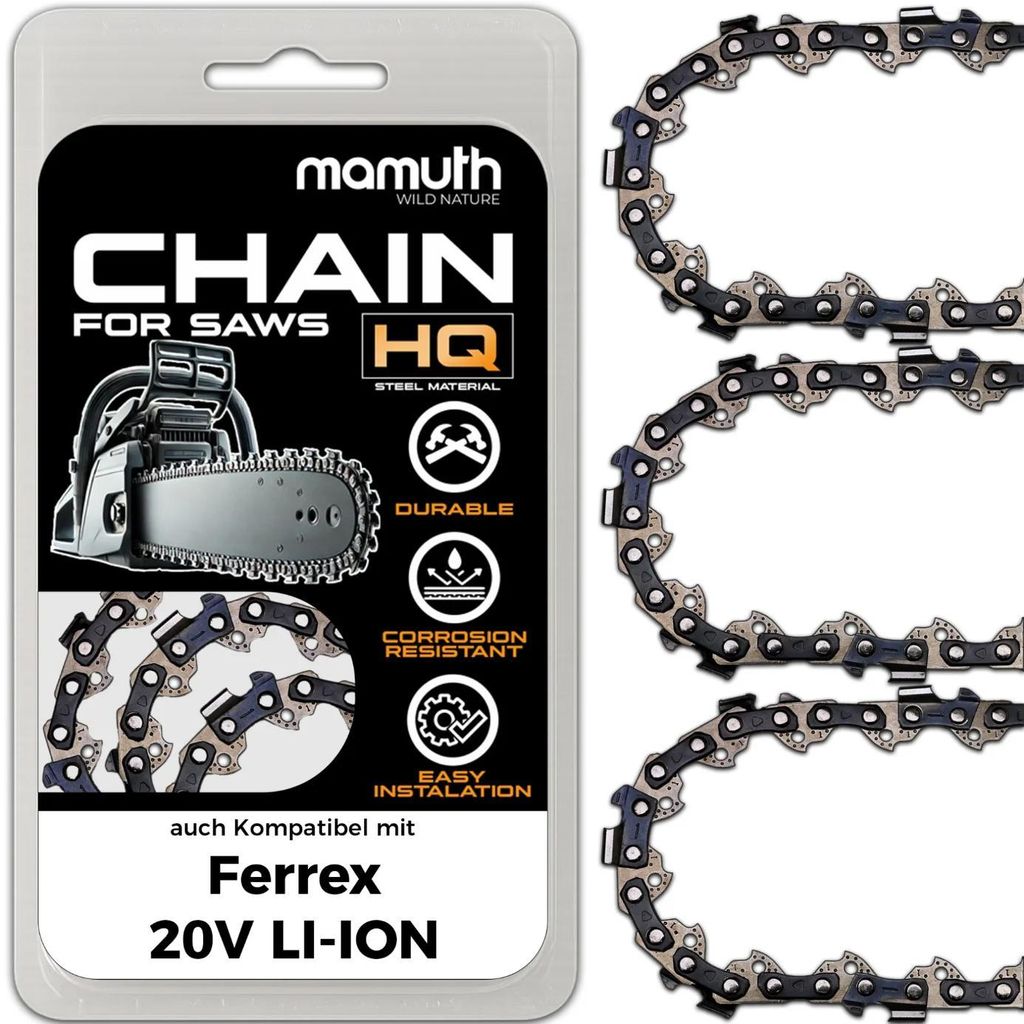 3 catene per motosega, lunghezza 10 cm, spessore 1,1 mm, Immagine del prodotto 