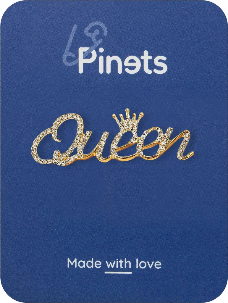 Spilla Queen PINETS in Oro e Zirconi - Raffinatezza Senza Tempo