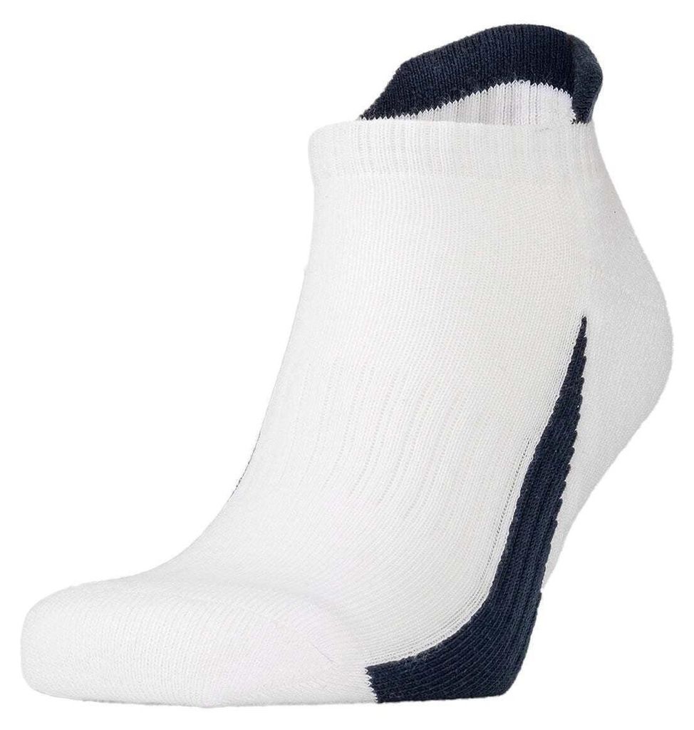 Spiro - Knöchelsocken für Herren/Damen Uni(3er-Pack) FK1676 (42 EU - 45,5 EU) (Weiß/Marineblau)