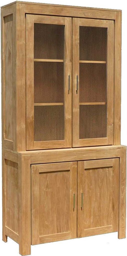 Teako Design Buffetschrank Enviken Teak Massivholz 108x50x210 cm