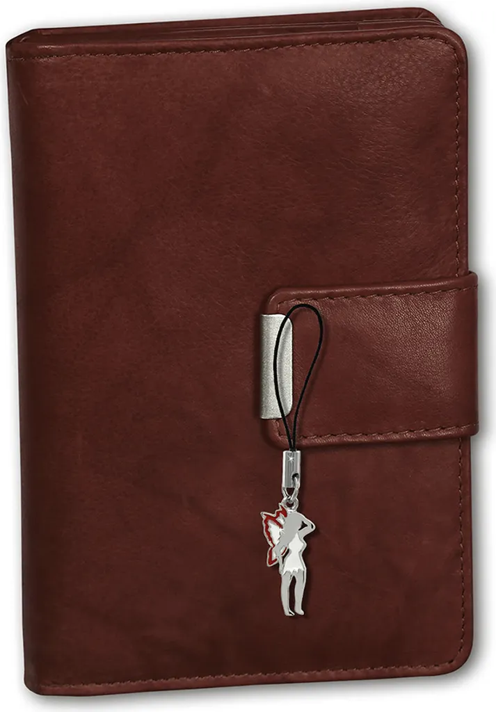 Money Maker RFID Blocker portafoglio da donna in vera pelle marrone 9x3x13cm D2OPJ701N
