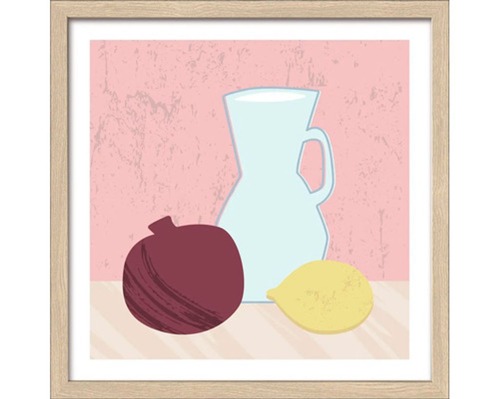Gerahmtes Bild Still Life with Jug 27,5x27,5 cm