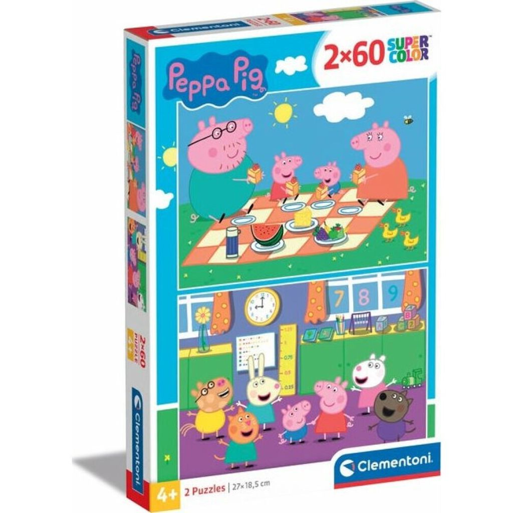 Clementoni Puzzle Peppa Pig, 2x60Stück.