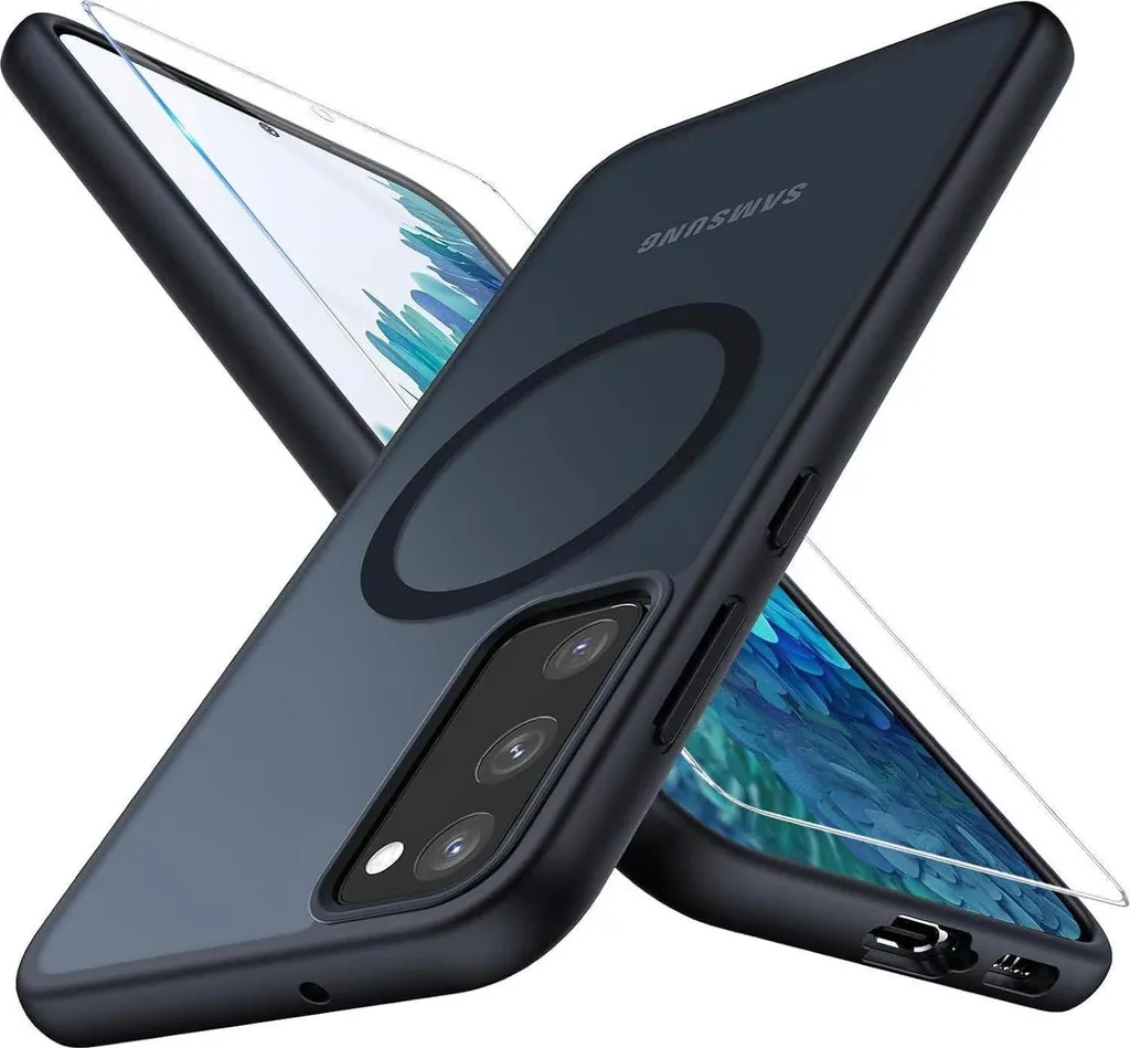 Custodia Samsung S20 FE Nera: Design Sottile Magnetico Anti-Impronta