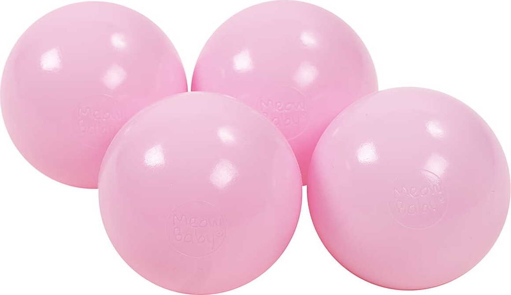 MeowBaby Kunststoffbällen für Bällebad 7cm, Baby Plastikbälle Spielbälle, 50 stück: Pastellrosa