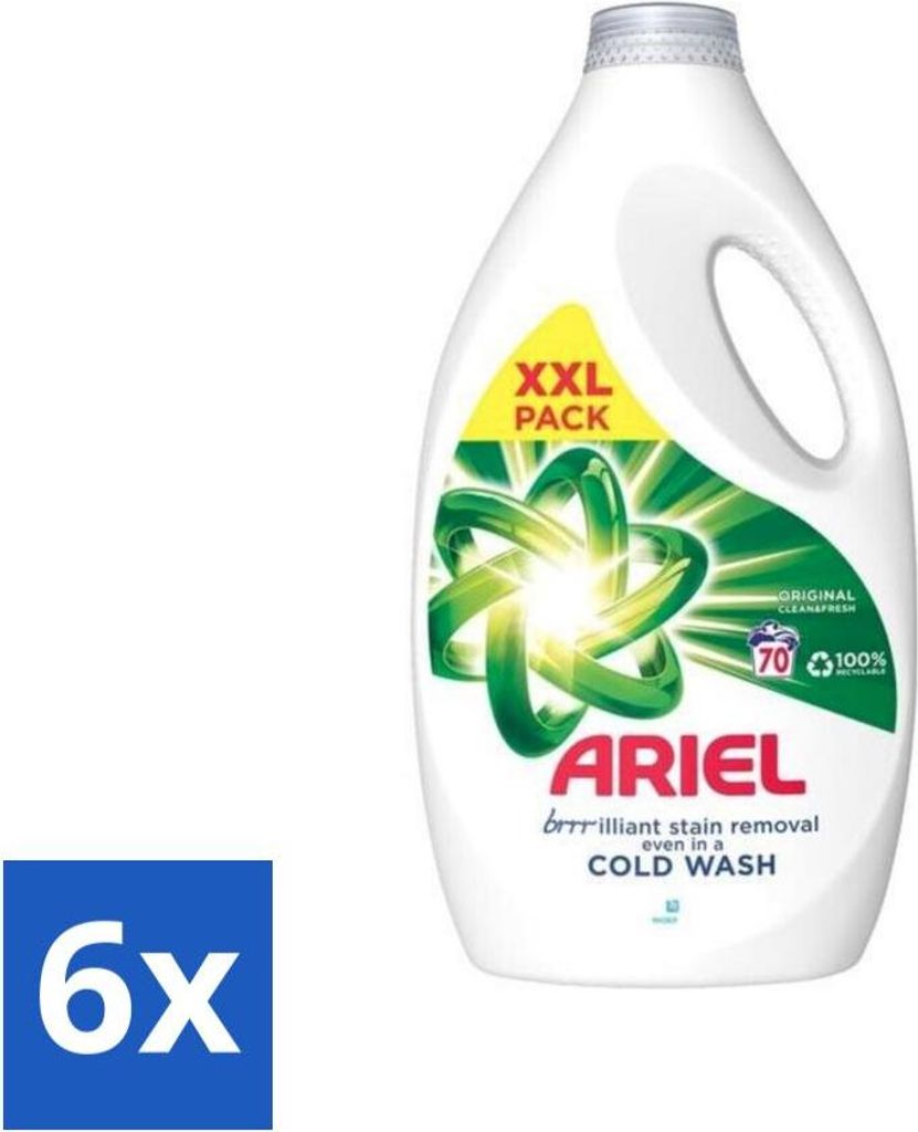 Ariel - Waschmittel - Original - 70 Wäschen - 2,45 Liter - Vorteilspack - 6 Stücke